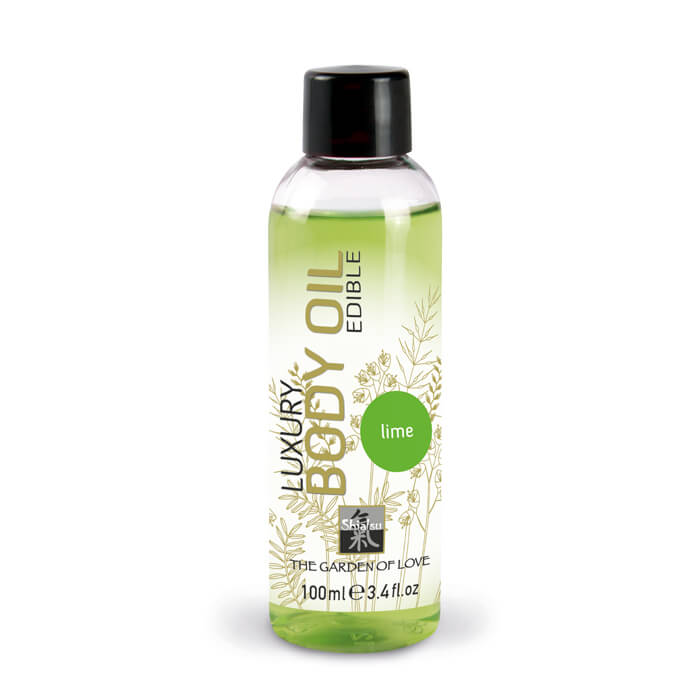 Shiatsu Edible Luxury Body Oil  (100 Ml) - Ulei De Masaj Comestibil - Lime