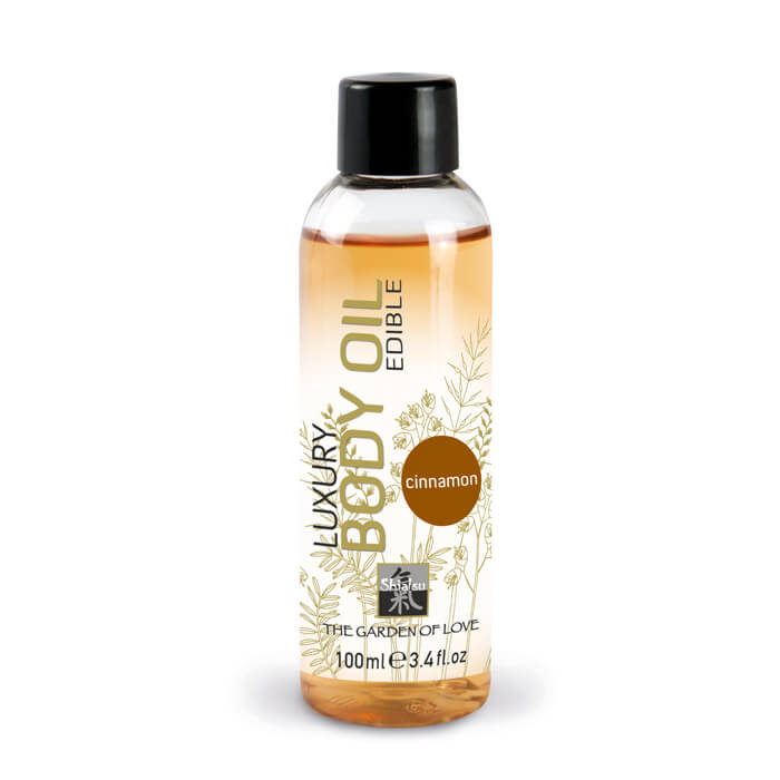 Shiatsu Edible Luxury Body Oil  (100 Ml) - Ulei De Masaj Comestibil - Cinnamon